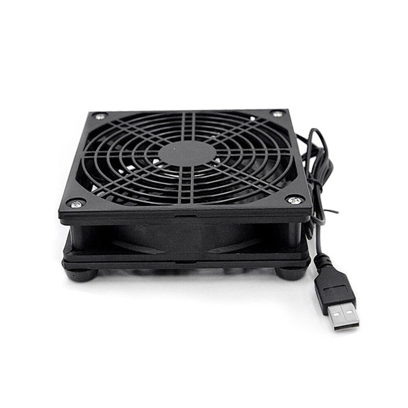 TV Set Top Box Router Cooling Fan USB Heat Dissipation Cooler 1500RPM Radiator