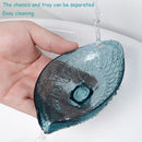 Soap Holder Leaf Shape Soap Box Sponge Storage Plate Tray Drain Soap Holder Box