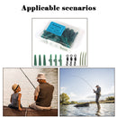 40pcs Lead Clips Quick Change Swivels Tail Rubber Tubes Anti Knot Sleeves K