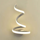 Modern Spiral LED Wall Light Acrylic Metal Sconces Home Lamp (Warm Light)