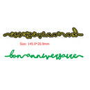 French Letter Cutting Dies for DIY Scrapbooking Album Card Making (H3989) Newly