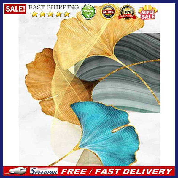 Oil Painting By Numbers Acrylic Handmade Gingko Leaves Digital Picture Art De