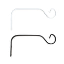Iron Wall Hanging Basket Flower Pot Planter Lantern Hanger Hook (White)