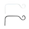 Iron Wall Hanging Basket Flower Pot Planter Lantern Hanger Hook (White)