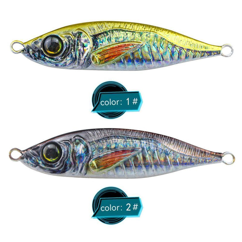 82mm 60g Metal Simulation Fishing Lures Jig Hooks Artificial Hard Bait (A)
