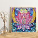 Diamond Painted DIY lotus Partial Special Rhinestone Set