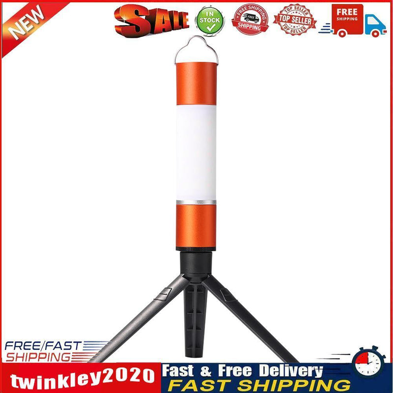 Camping LED Telescopic Flashlight with Tripod Nuts Rechargeable Torch (C) Newly