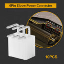 10pcs 6 Pin Power Connector Looper Replacement Power Supply for BTC Mining Newly