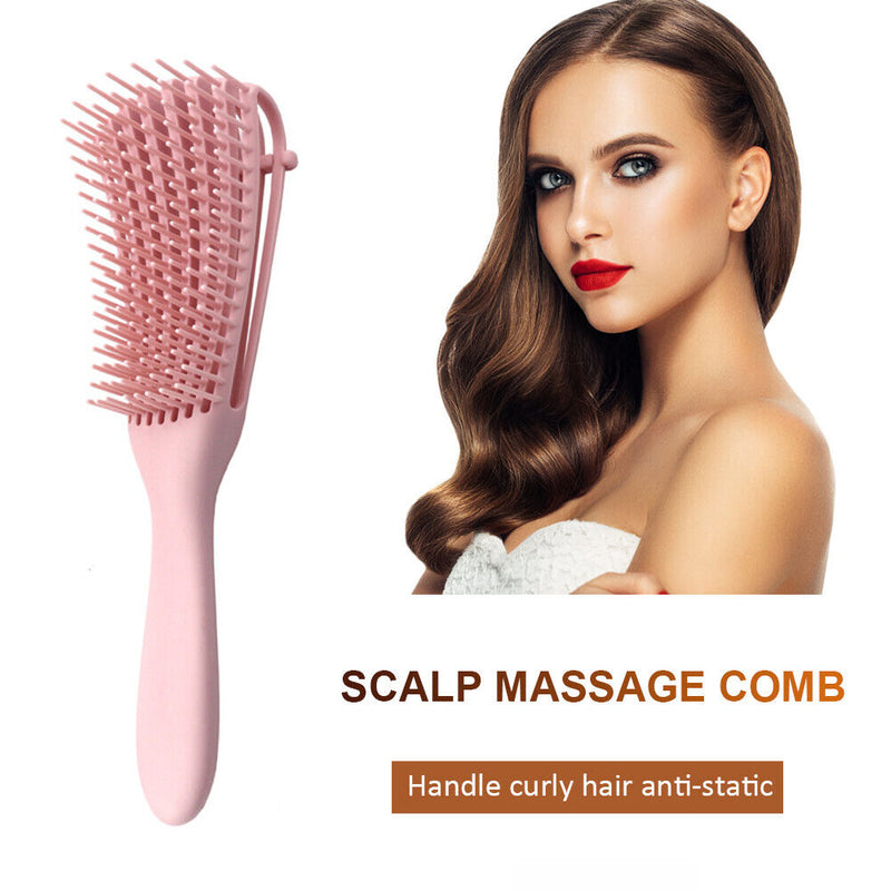 Women Hair Comb Detangle Hairbrush Scalp Massage Brush Wet Curly Styling To