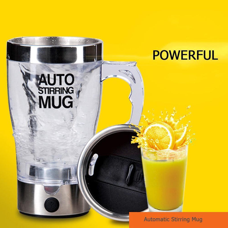 350ml Stainless Steel Electric Automatic Self Stirring Mug Coffee Milk Cup Newly