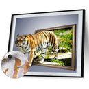 #A Tiger Oil Paint By Numbers Kit DIY Acrylic Painting on Canvas Wall Art Pict