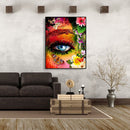 Painting By Numbers DIY Flowers Eye Canvas Oil Wall Art Picture Ornaments Kit