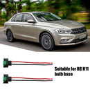 1 Pair H11 H8 881 Female Adapter Wiring Harness Sockets Wire for Car Headlights