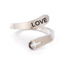 Opening Rings Crucifix Wedding Party Stainless Steel Open Rings Jewelry Gifts