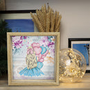 Wooden Diamond Painting Piggy Bank DIY Coin Saving Box Xmas Gifts (CQG09)