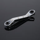 Double End Ratchet Wrench Ratcheting Tensioner Gear Ring Metric Repair Hand Tool