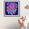 5D DIY Diamond Painting Neon Feather Full Round Drill Mosaic Decor (A1145) Newly