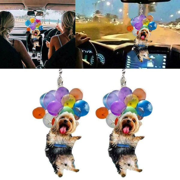 Cute Dog Car Hanging Ornament Rear View Mirror Styling uk Decor HG Car ZS U5B6