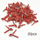 50pcs Plastic Grafting Clips Garden Vegetable Eggplant Vine Clamp (Round) Newly