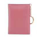Fashion Women Wallets Multi-slots Keychain Card Holder Leather Small Coin Purse