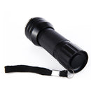 Portable Aluminum Ultraviolet Flashlight 395-400nm Handlamp with Rope