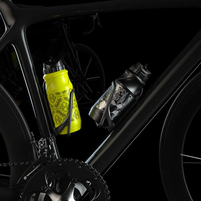 ENLEE 500ml Outdoor Sports Water Bottle Plastic MTB Bicycle Kettle (Yellow)