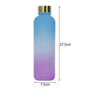 1L Large Capacity Water Bottle Plastic Water Cup (Blue Purple Gradient) Newly