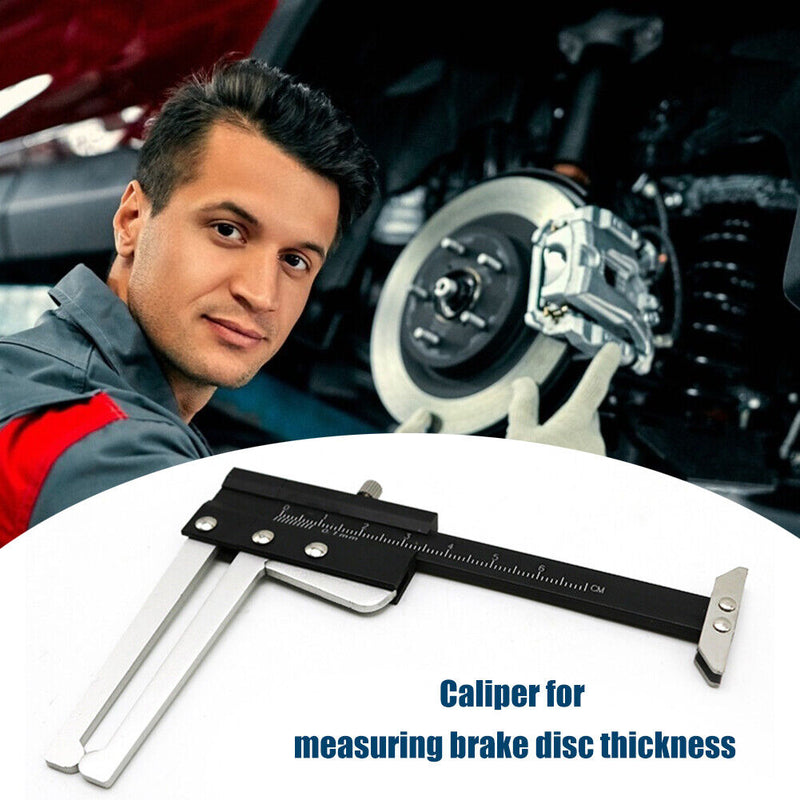 Brake Thickness Measuring Vernier Caliper Car Tyre Plate Wear Depth Ruler Newly