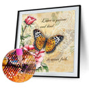 5D Diamond Painting Butterfly and Flower Full Round Drill DIY Art Crafts Mosa