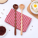Japanese-Style Porridge Long Handle Soup Scoops Wooden Spoon Tea Spoons