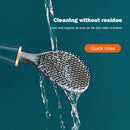 Toilet Brush with Holder Set Auto Wall-Mounted Deep-Cleaning (Dark Green)