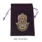 Velvet Tarots Card Storage Bag Drawstring Jewelry Dice Bag Pockets for Fami