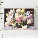 Flower Grass Vase Hand Painted Picture Kit Oil Painting By Numbers Set No Frame