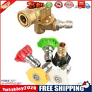 5pcs Pressure Washer Tips 4500 PSI 1/4 Quick Connector with Pivot Coupler