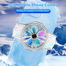 #A RGB Semiconductor Mobile Phone Cooling Fan Cell Phone Game Cooler System Hold