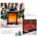 LED Fireplace Lantern Lamps Living Room Flame Christmas Night Light (B) Newly