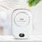 Digital Silent Cooling Fan Leafless Travel Personal Wearable Fans (White)