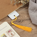 Aluminum Crafts DIY White Blank Bookmarks Sublimation Bookmark with Tassels