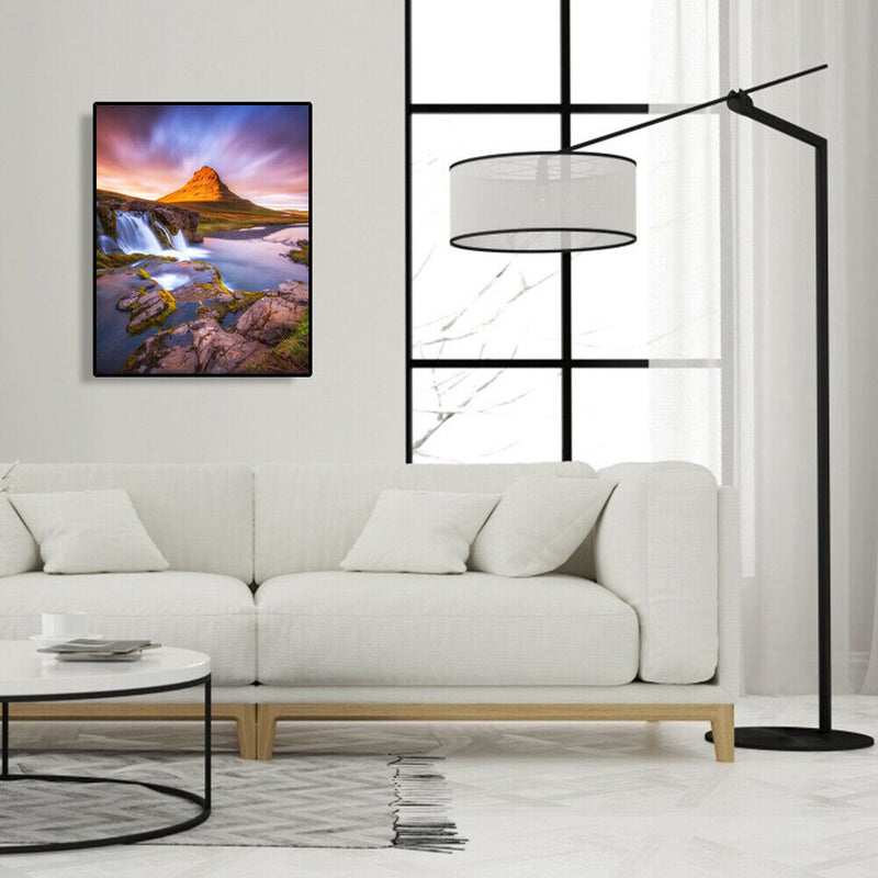 Painting By Number Mountain Scenery Coloring Picture Acrylic Paints Artwork Set