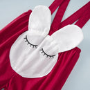 Infant Baby Girl Autumn Buttons Short-Sleeves 2pcs Clothes Sets Suspend Pants