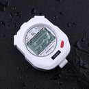 Digital Stopwatch Chronograph Sports Timer Stop Watch (White/ 10 Tracks) Newly