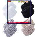 4 Pairs Wrist Spa Washband Wash Towel Band Scrunchies for Washing Face Reus