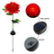 #A Solar Peony Flower Light LED Lawn Lamp Waterproof Outdoor Patio Decorative La