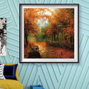 Autumn Maples 5D Full Round Drill Diamond Painting DIY Scenery Art Picture