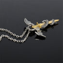 Glow In The Dark Men Women Dragon Sword Necklace Chain Choker Pendant Luminous