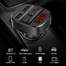 T60 Car MP3 Player BT 5.0 Car Kit Handsfree FM Transmitter Dual USB Charger