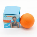 TPE Lacrosse Ball Sports Yoga Muscle Relax Roller Fitness Massage(Orange) Newly