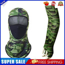Outdoor Cycling Sun Protection Ice Silk Arm Sleeve Bandana Kit (Army Green)
