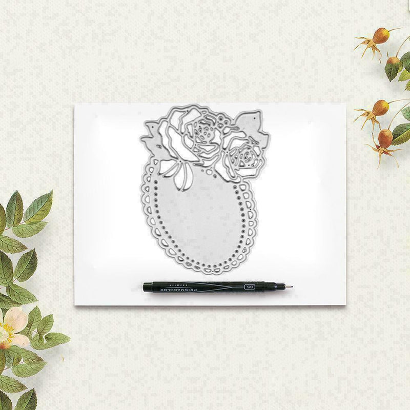 Rose Plate Metal Cutting Dies Die Cut Stencil Embossing V9I0 DIY Photo Z2G7