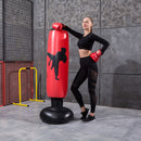 1.6m Inflatable Boxing Bag Training Tumbler Pressure Relief Pillar (Red) Newly